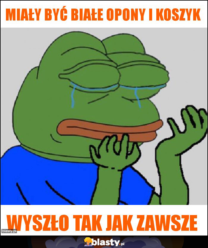 Miały być białe opony i koszyk