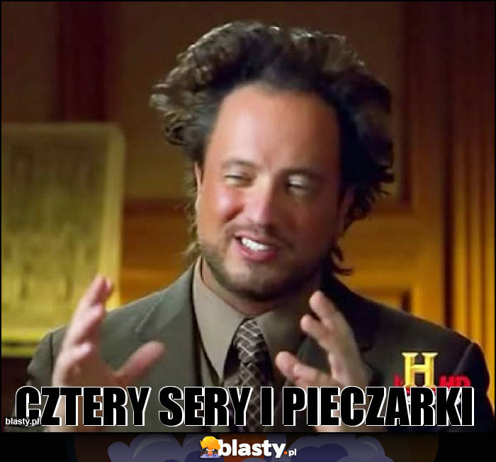 Cztery sery i pieczarki
