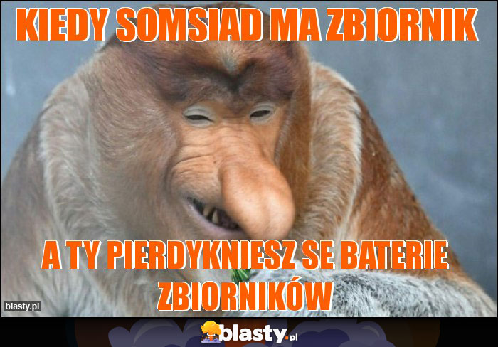 Kiedy somsiad ma zbiornik