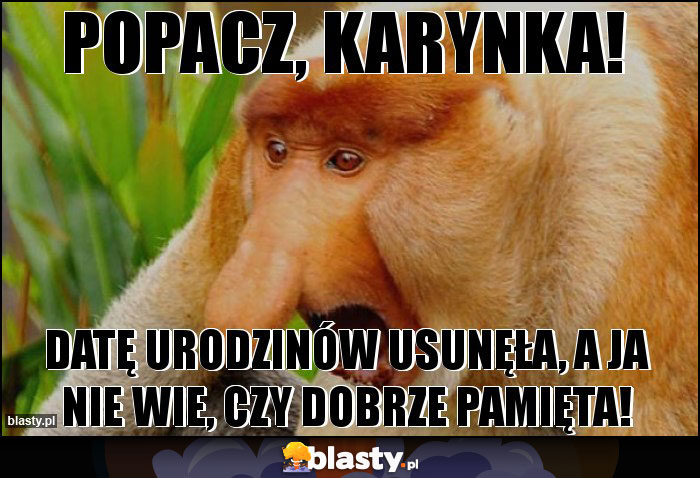 Popacz, Karynka!