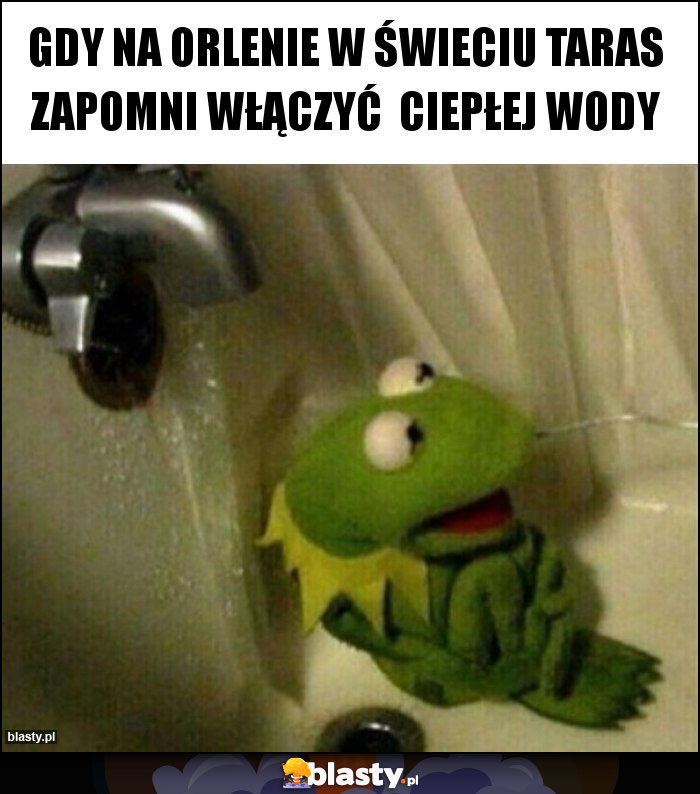 Gdy na orlenie w Świeciu taras zapomni włączyć  ciepłej wody