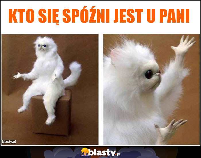 Kto się spóźni jest u pani