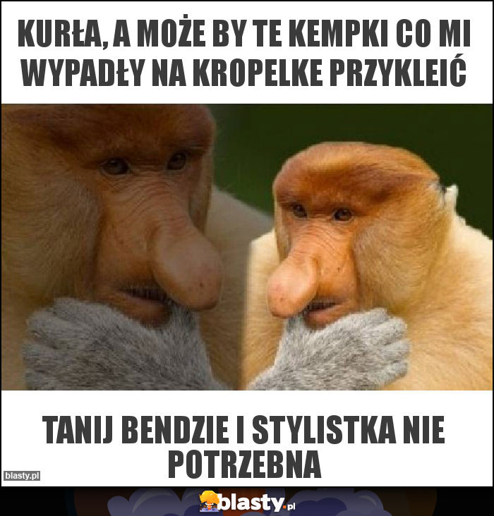 Kurła, a może by te Kempki co mi wypadły na kropelke przykleić