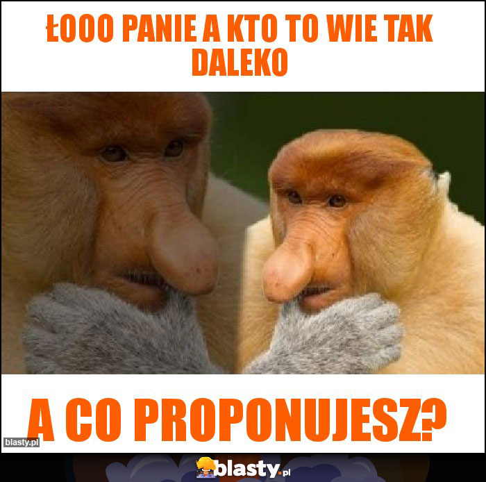 Łooo Panie a kto to wie tak daleko