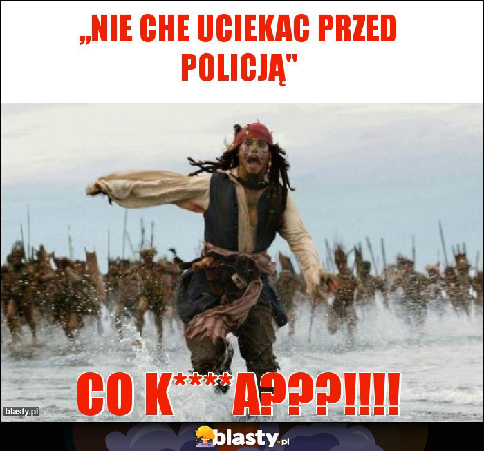 ,,NIE Che uciekac przed policją