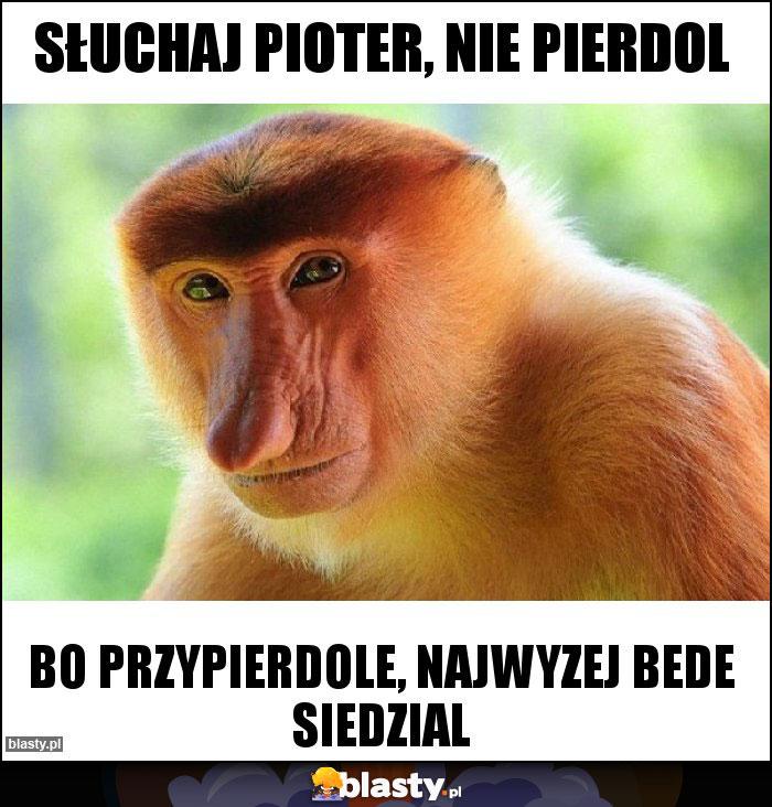 Słuchaj pioter, nie pierdol