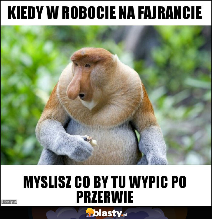 kiedy w robocie na fajrancie