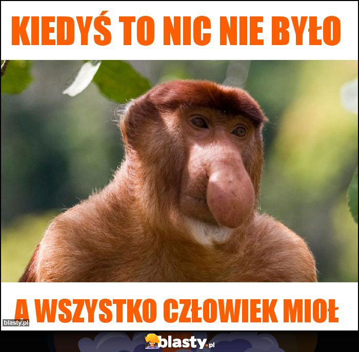 kiedyś to nic nie było