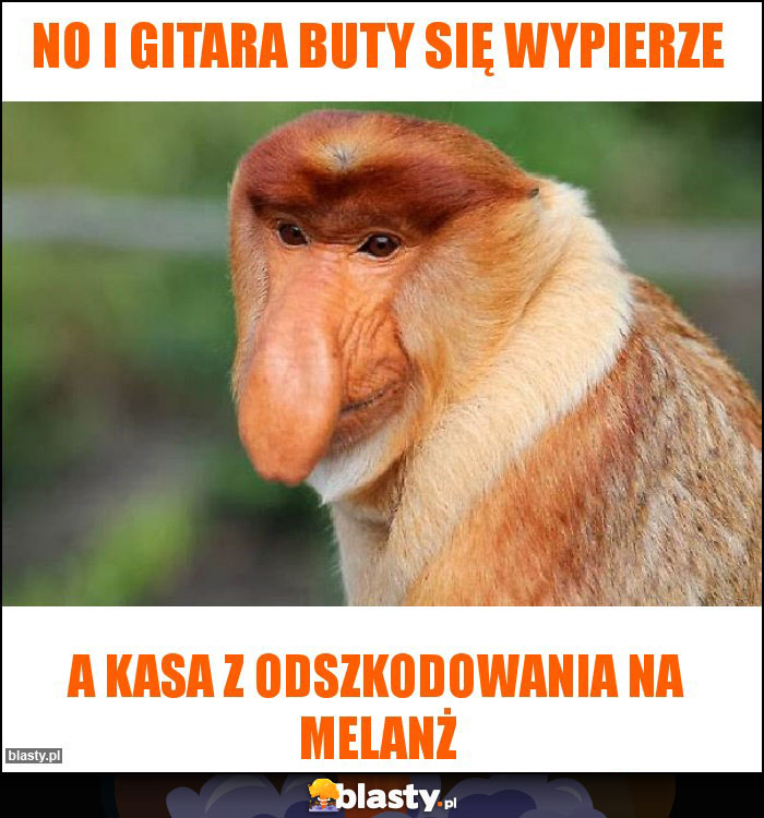 No i gitara buty się wypierze