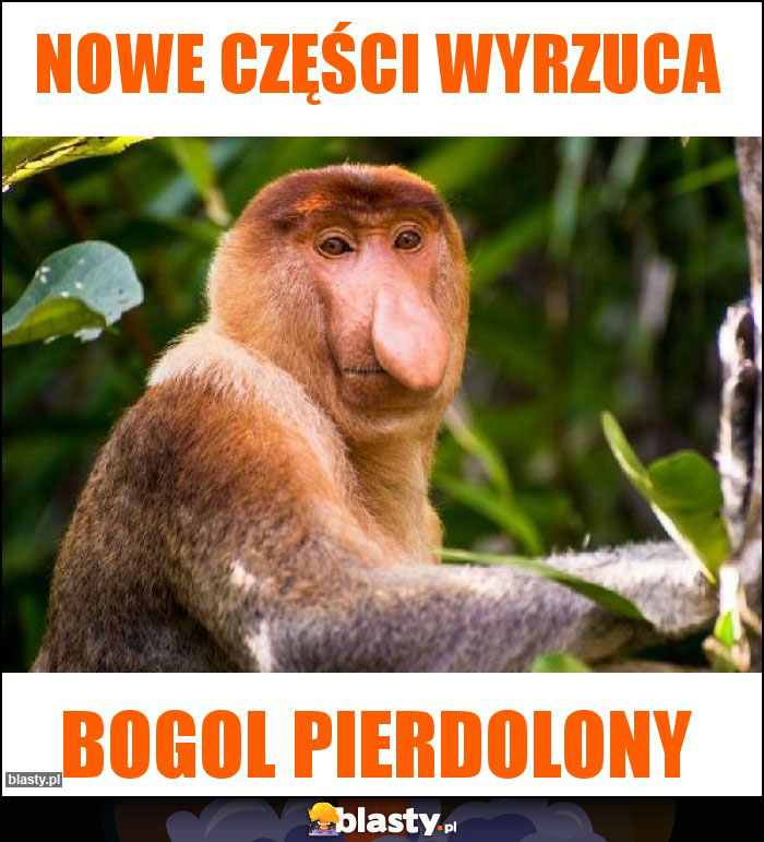 Nowe części wyrzuca