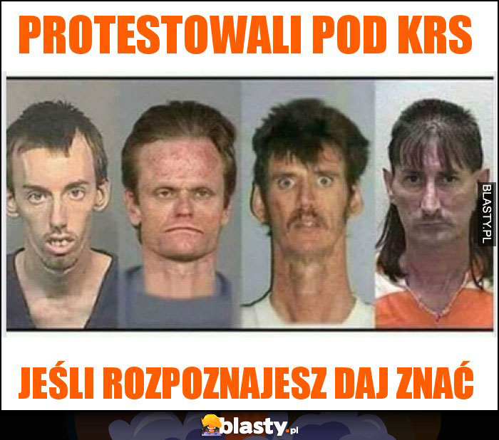 protestowali pod krs