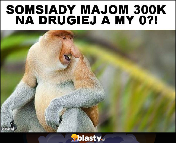 Somsiady majom 300k na drugiej a my 0?!