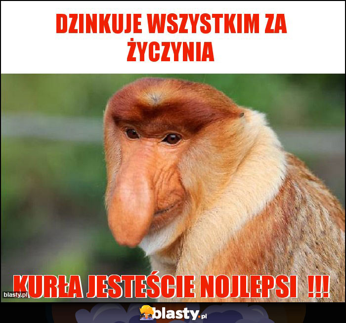 Dzinkuje Wszystkim za życzynia