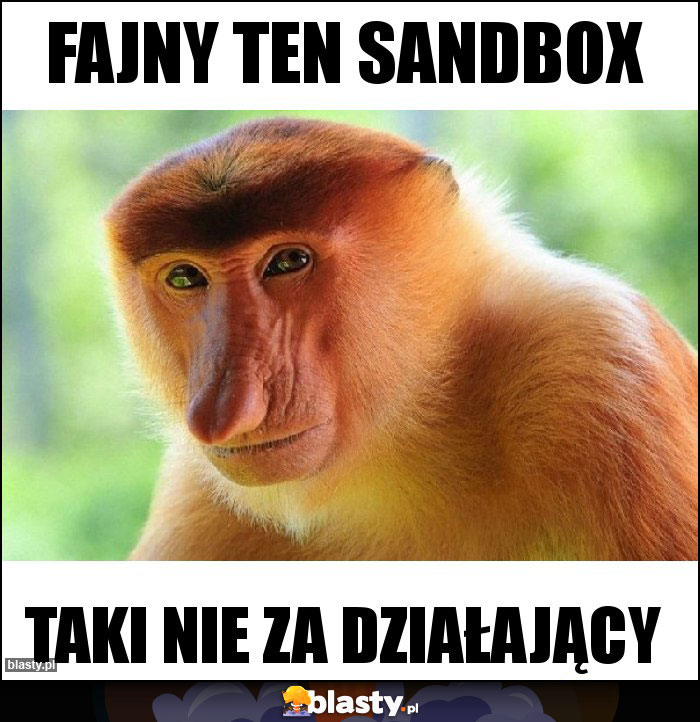 Fajny ten sandbox