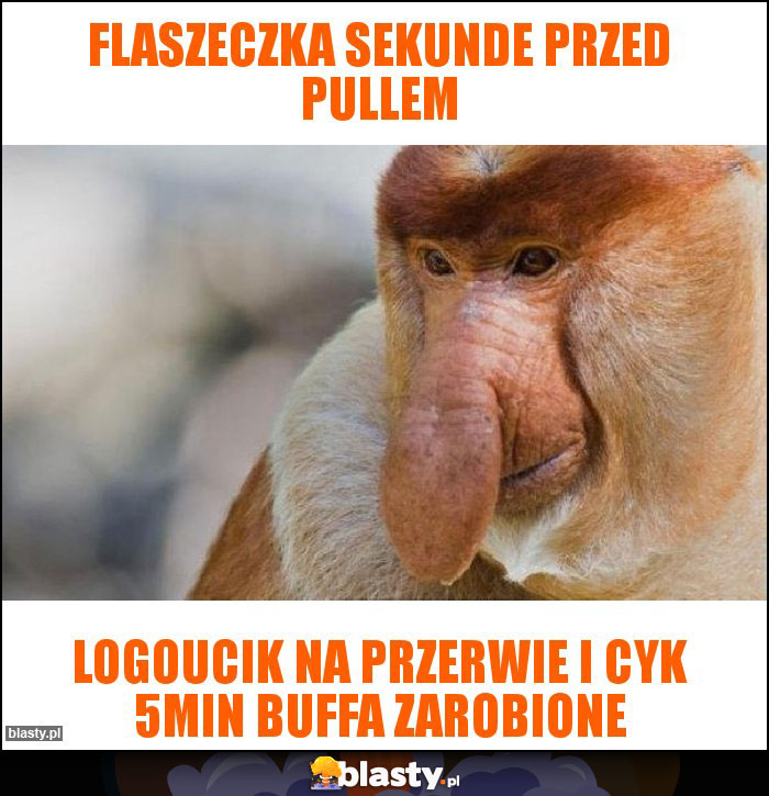 Flaszeczka sekunde przed pullem