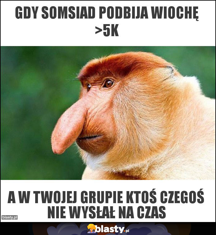 Gdy somsiad podbija wiochę >5k