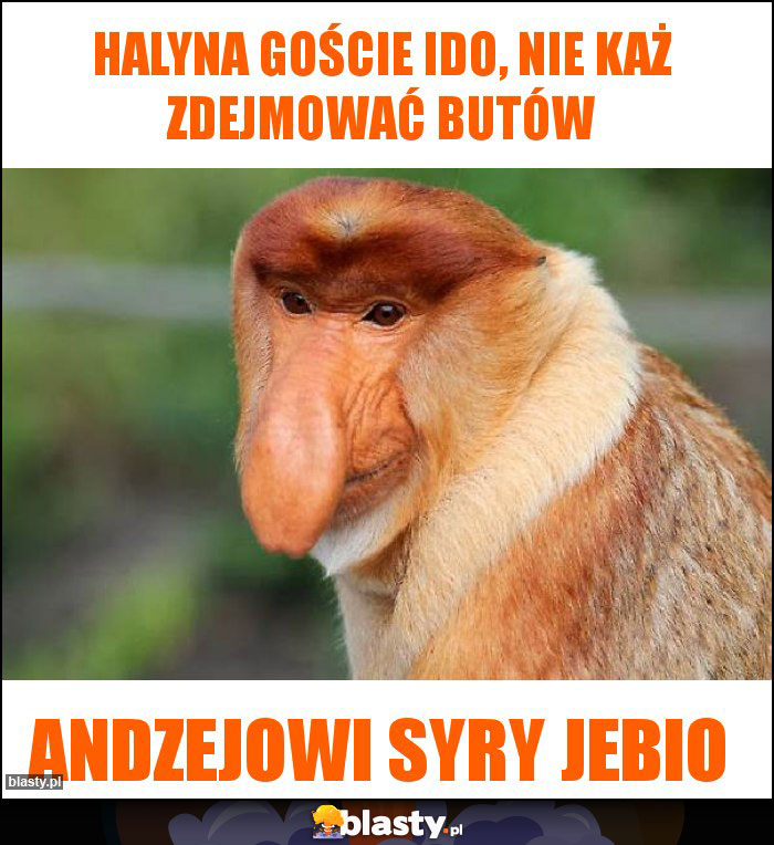 Halyna goście ido, nie każ zdejmować butów