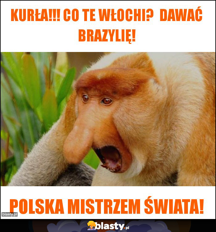 Kurła!!! Co te włochi?  Dawać Brazylię!