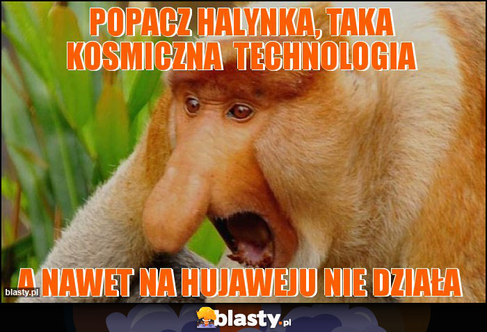 Popacz Halynka, taka kosmiczna  technologia