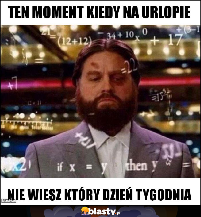 Ten moment kiedy na urlopie