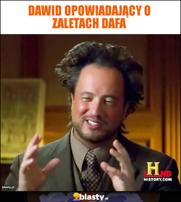 Dawid opowiadający o zaletach dafa