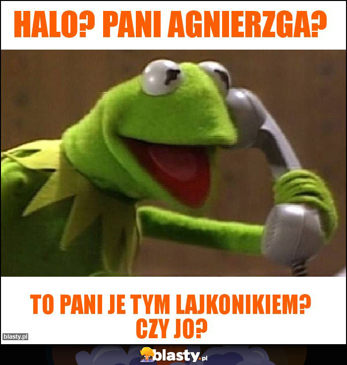 Halo? Pani Agnierzga?