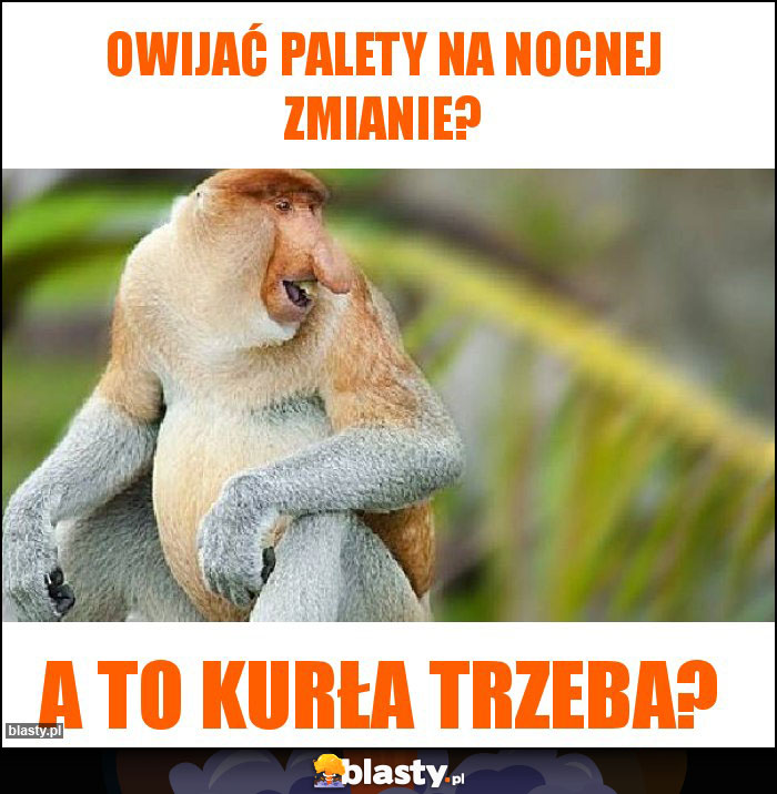 Owijać palety na nocnej zmianie?