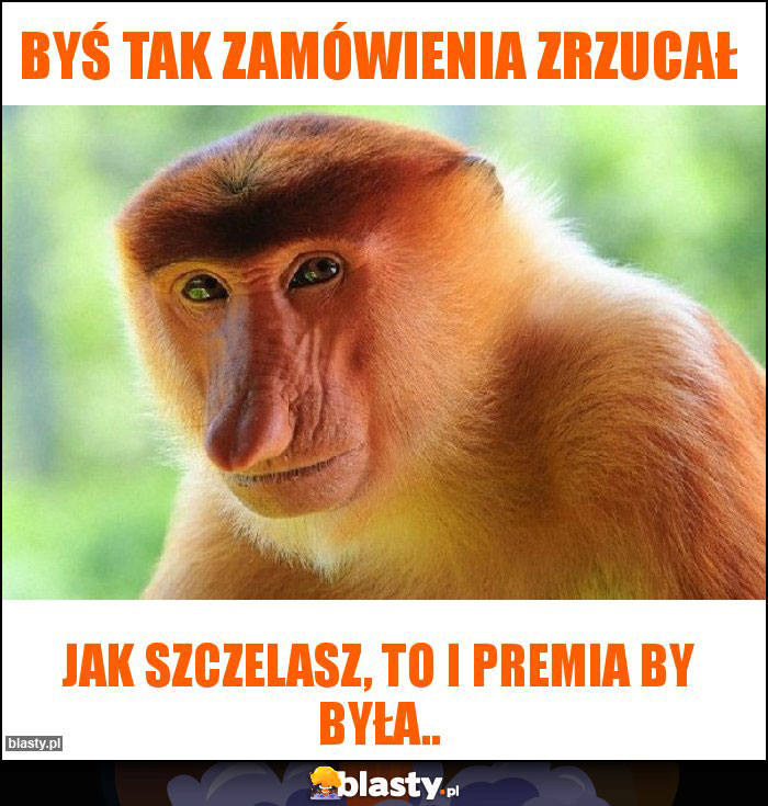 Byś tak zamówienia zrzucał