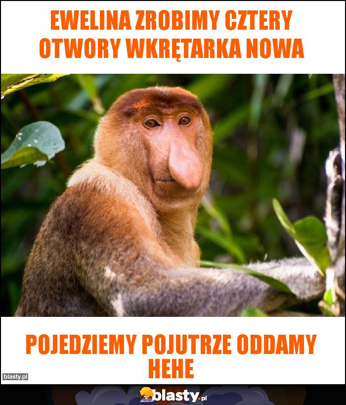 Ewelina zrobimy cztery otwory wkrętarka nowa