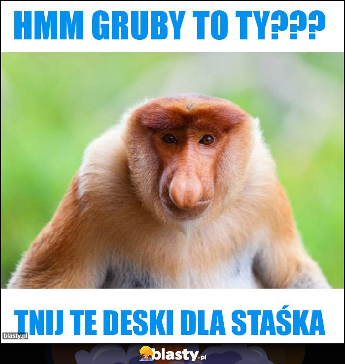 Hmm Gruby to ty???