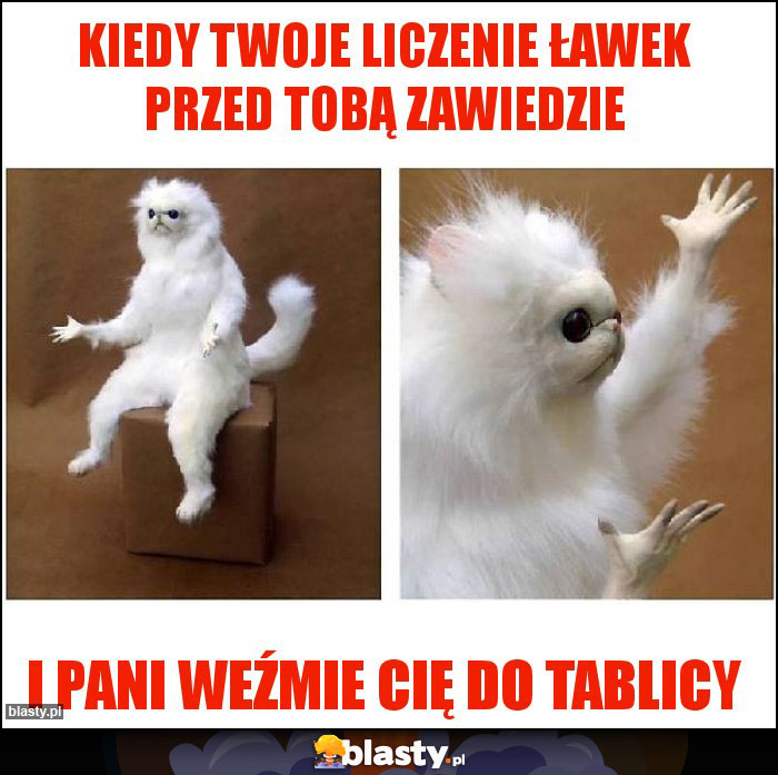 Kiedy twoje liczenie ławek przed tobą zawiedzie