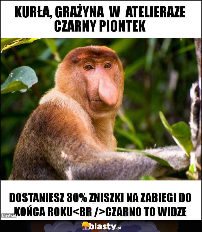 Kurła, Grażyna  w  Atelieraze czarny piontek