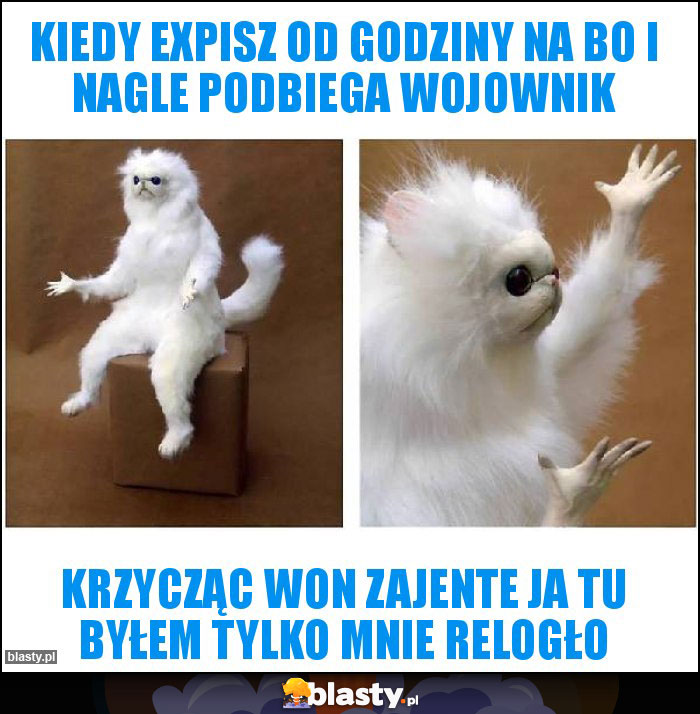 Kiedy expisz od godziny na BO i nagle podbiega wojownik