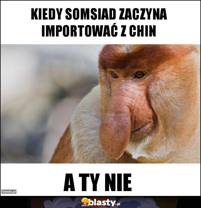 Kiedy somsiad zaczyna importować z Chin