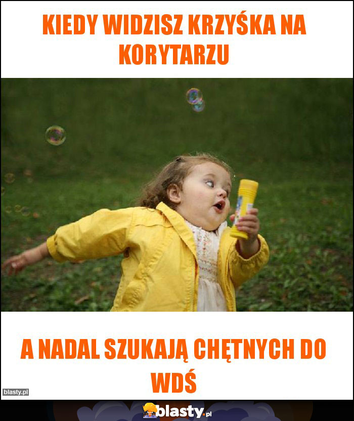 Kiedy widzisz krzyśka na korytarzu