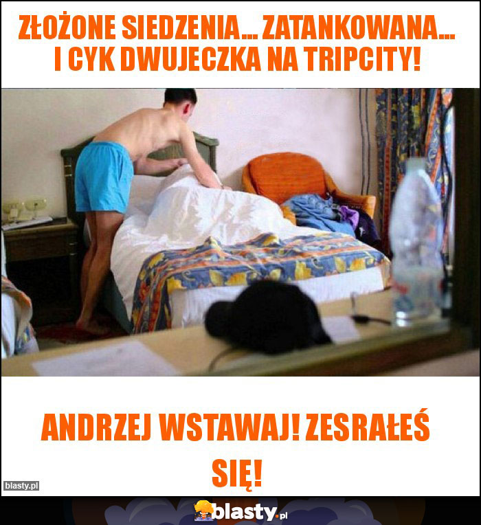 Złożone siedzenia... zatankowana... i cyk dwujeczka na tripcity!