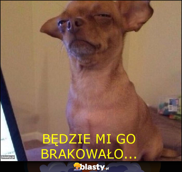 będzie mi go brakowało...