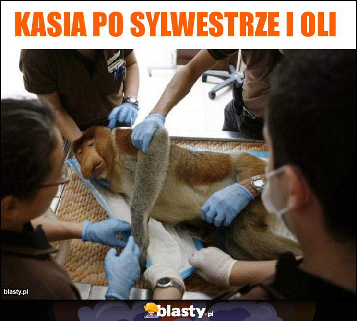 Kasia po sylwestrze i Oli