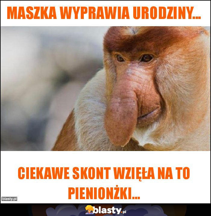 Maszka wyprawia urodziny...