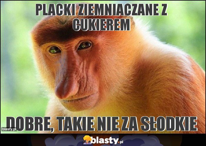 Placki ziemniaczane z cukierem