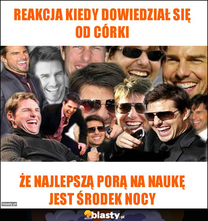 Reakcja kiedy dowiedział się od córki