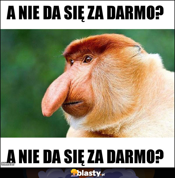 A nie da się za darmo?