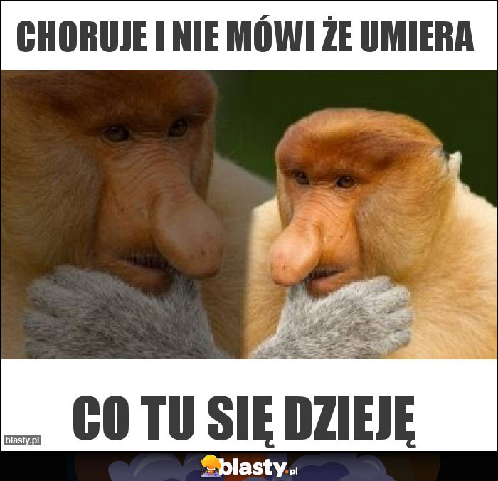 Choruje i nie mówi że umiera