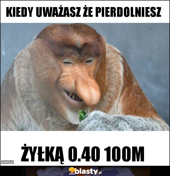 Kiedy uważasz że pierdolniesz