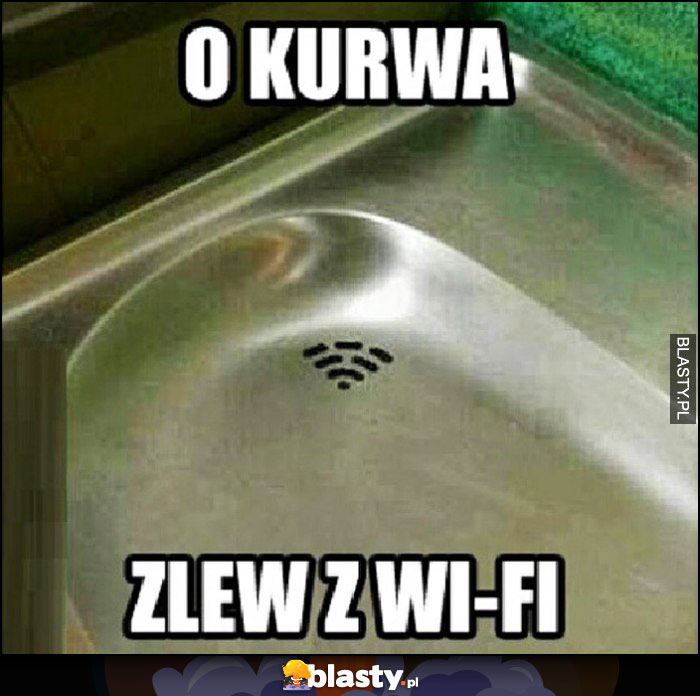 O kurna zlew z wi-fi logo wifi