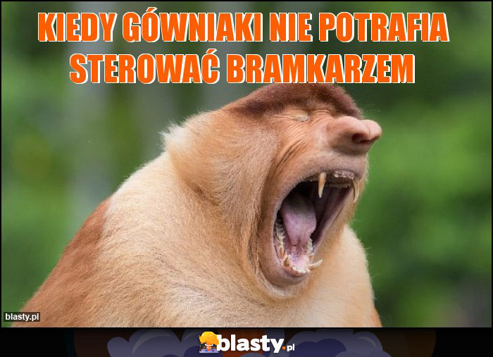 Kiedy gówniaki nie potrafia sterować bramkarzem