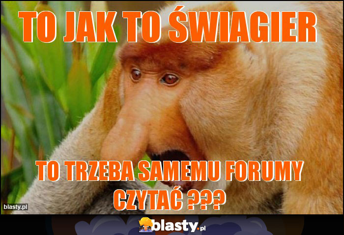 To jak to świagier