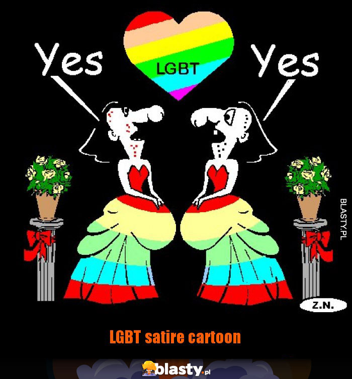 LGBT satire cartoon