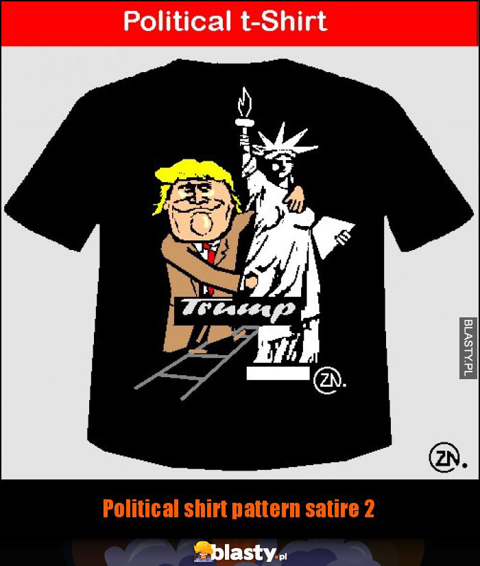 Political shirt pattern satire 2