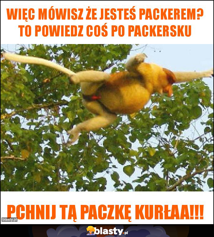 Więc mówisz że jesteś packerem? To powiedz coś po packersku